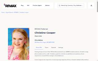 Christine Cooper, Real Estate Agent - RE/MAX Preferred Sun Prairie website