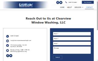Clearview Window Washing, LLC website