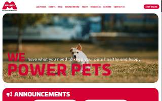Mounds Pet Food Warehouse of Sun Prairie website