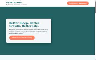 Myofunctional Orthodontist LLC website