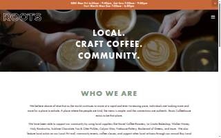 Roots Coffeehouse website