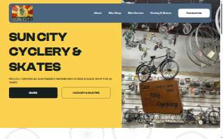 Sun City Cyclery & Skates website