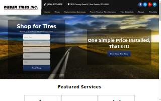 Weber Tires Inc website