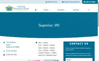Hearing Wellness Center website