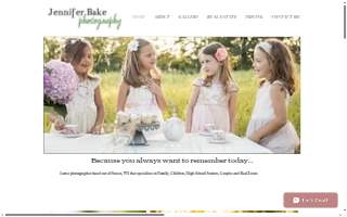 Jennifer Bake Photography website