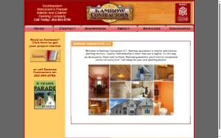 Kamrow Contractors website
