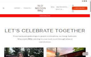 Slo' Motion BBQ-Authentic WIsconsin BBQ Catering website