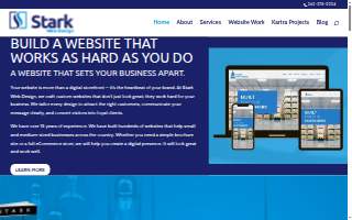Stark Web Design of Sussex website