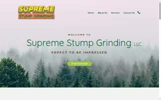 Supreme Stump Grinding LLC website