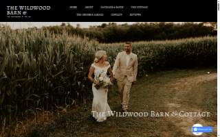 The Wildwood Barn & Cottage website