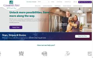 Community First Credit Union of Two Rivers website