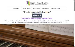 Take Note Studio website