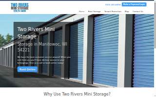 Two Rivers Mini Storage website