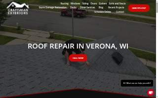 Craftsman Exteriors of Verona website