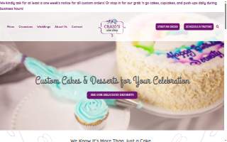 Craig's Cake Shop website
