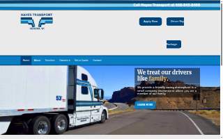 Hayes Transport Inc of Verona website
