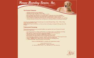Verona Boarding Services Inc website
