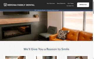 Verona Family Dental website