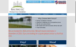 Behl Fence LLC website