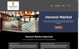 Harvest Market website