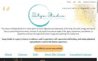 Satya Studio website