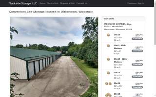 Trackside Storage website