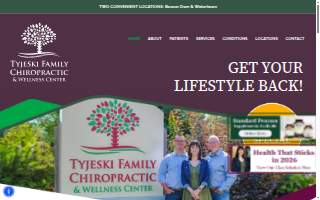 Tyjeski Family Chiropractic website