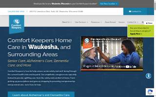 Comfort Keepers Home Care of Waukesha website