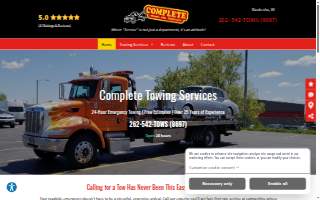 Complete Towing and Recovery website