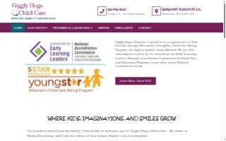 Giggly Hugs Child Care Inc website