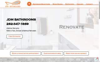 JDM Bathrooms website