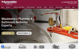 Schoenwalder Plumbing Inc website