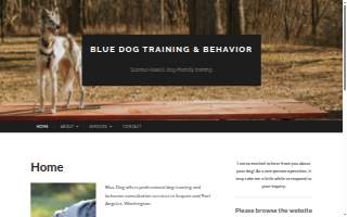 Blue Dog Training & Behavior website
