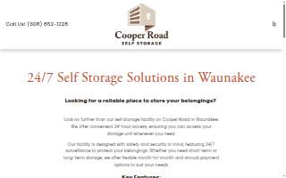 Cooper Road Self Storage website