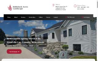 Hollyhock Acres Landscape website