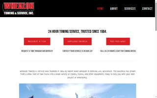 Whealon Towing and Service Inc website