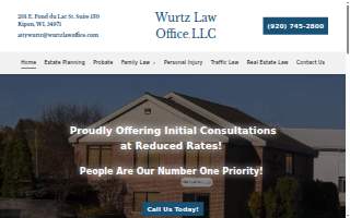 Wurtz Law Office LLC website