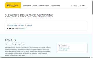 Clements Insurance Agency website