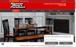 Harn's Furniture - Wausau website