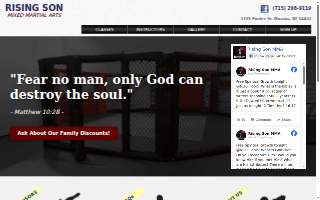 Rising Son MMA website