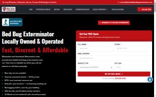 Affordable Bed Bug Exterminators of Wauwatosa website