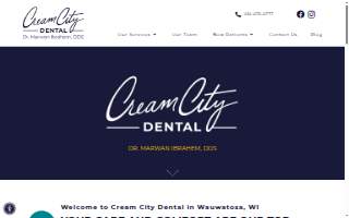 Cream City Dental website
