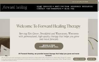 Forward Healing Therapy website