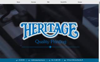 Heritage Quality Printing website