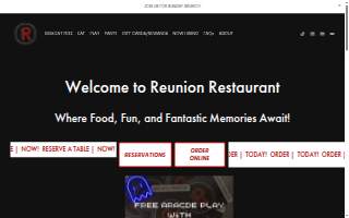 Reunion Restaurant website