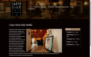 Carpe Diem Hair Studio Inc. website