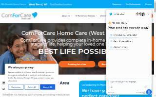 ComForCare Home Care (West Bend, WI) website