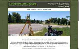 Cornerstone Land Surveying, Inc. of West Bend website