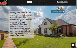 Bams Pest Control website