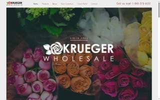 Krueger Wholesale Florist Inc website